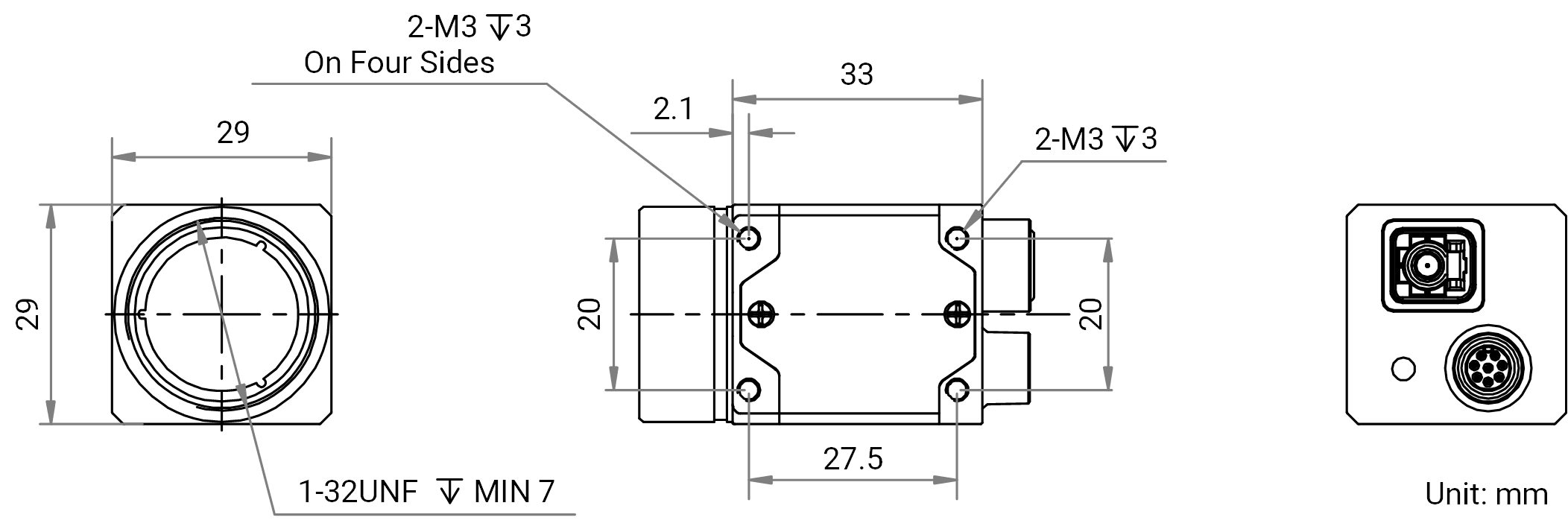 MV-CT3CA0250/G/C/NN Zeichnung