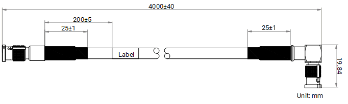 MV-ACXP12-HDBNC(up)-HDBNC-HF-4m Zeichnung