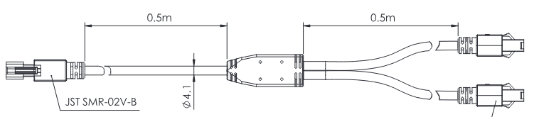 OPT-EX1M-2P-2B Maßzeichnung
