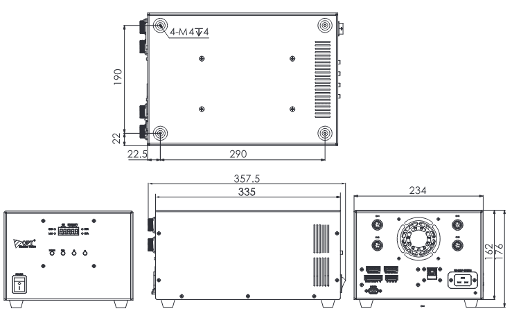 OPT-DPA6024ES-4 Maßzeichnung