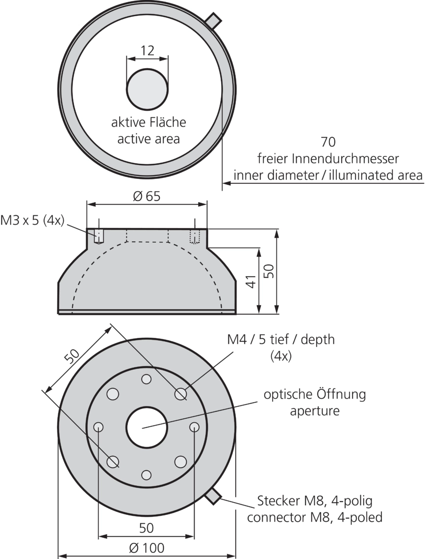 BE-DOME10070-G5-T4 Maßzeichnung