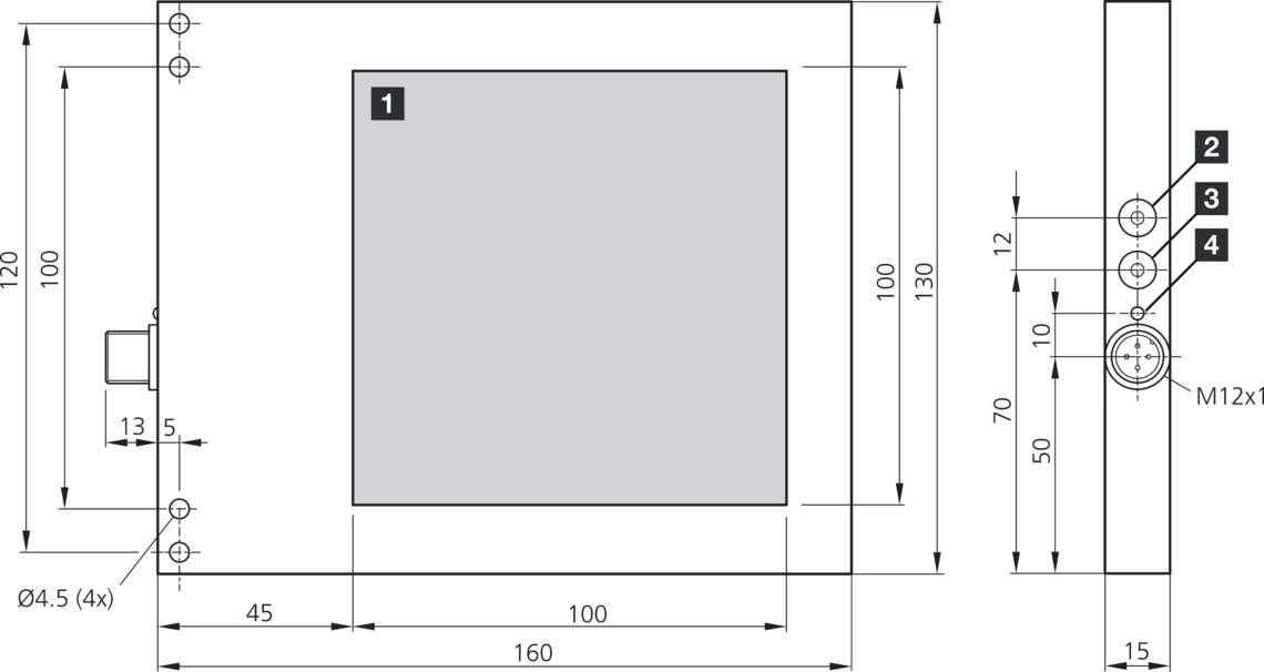 BEK-F100100-G1TI-IBS Maßzeichnung
