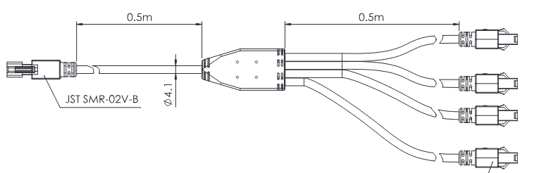 OPT-EX1M-2P-4B Maßzeichnung (OPT-Katalog)
