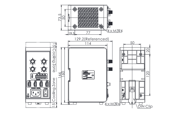 OPT-APA0805F-4 Maßzeichnung (aus dem OPT-Katalog)