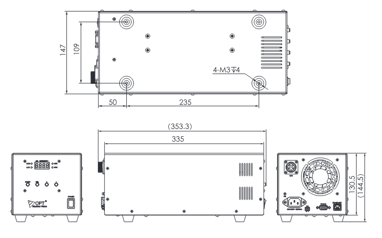 OPT-DPA20024EB-1 Maßzeichnung (aus dem OPT-Katalog)