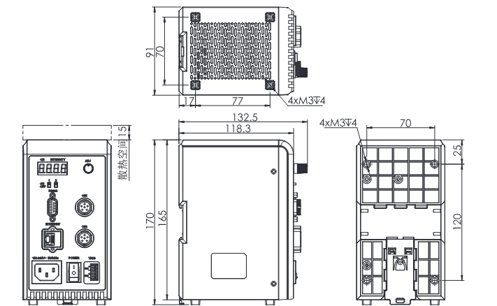 OPT-DPA6024E-2 Maßzeichnung (aus dem OPT-Katalog)