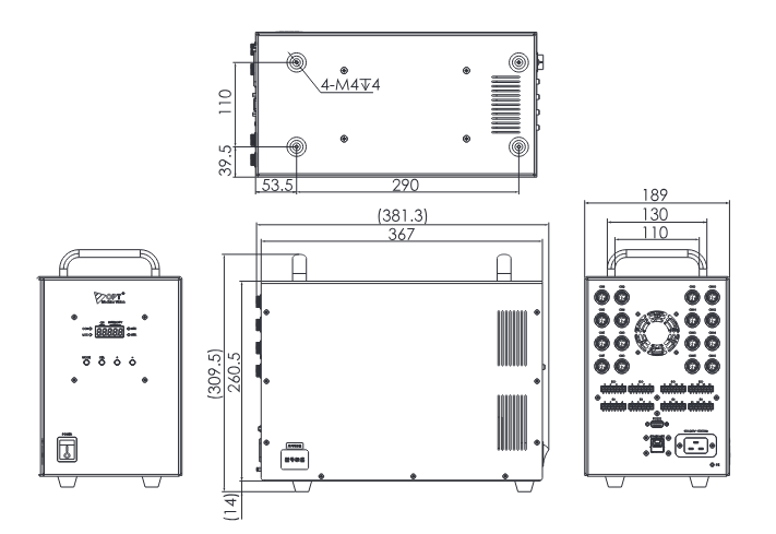 OPT-DPA6024EB-16 Maßzeichnung (aus dem OPT-Katalog)