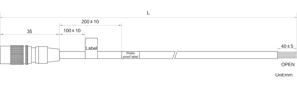 HikRobot MV-ACP-H12p-open-ST-5m Abmessung