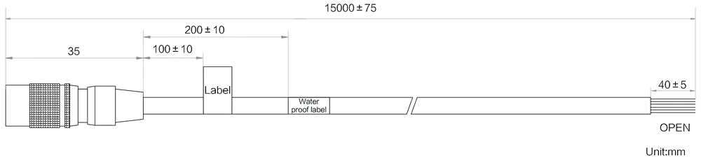 HikRobot MV-ACP-H6p-open-ST-15m Abmessung