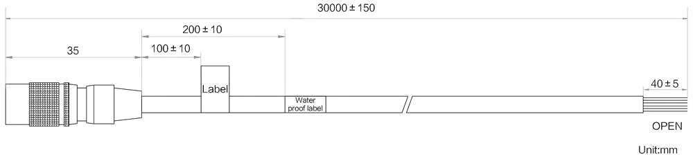 HikRobot MV-ACP-H6p-open-ST-30m Abmessung