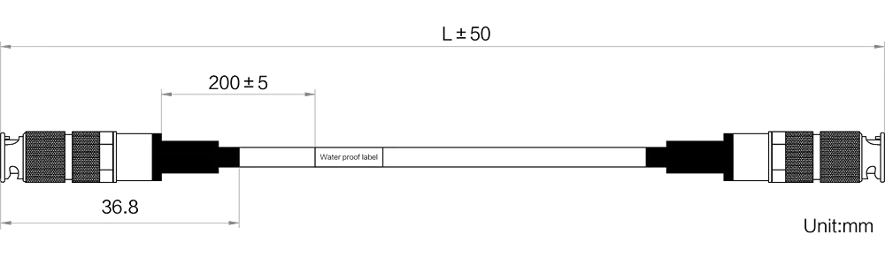 HikRobot MV-ACXP12-HDBNC-HDBNC-ST-3m Abmessung