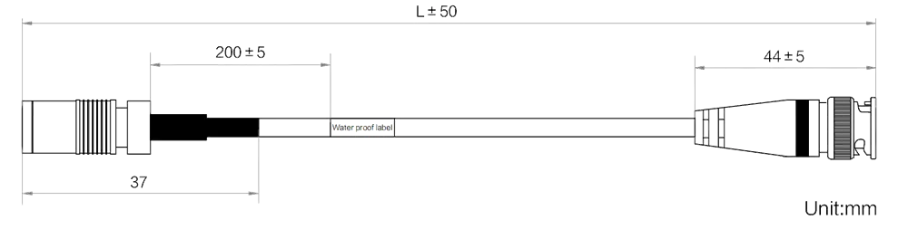 HikRobot MV-ACXP6-DIN-BNC-ST-10m Abmessung