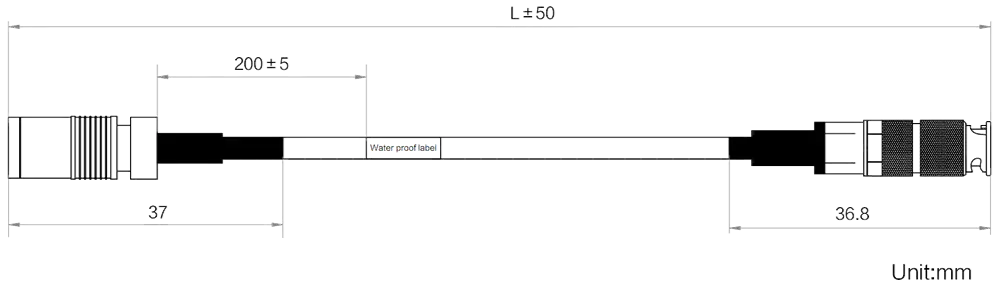HikRobot MV-ACXP6-DIN-HDBNC-HF-3m Abmessung