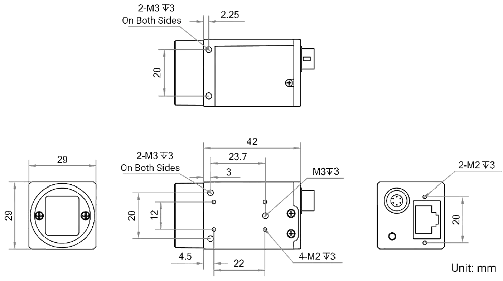 Maßzeichnung MV-CS120-10GC V5
