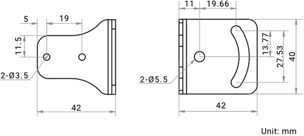 HikRobot MV-ID3030XM-12M-RBN – Abmessungszeichnung