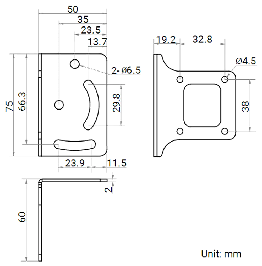 HikRobot MV-ID5050XM-12M-RBN Abmessung 2