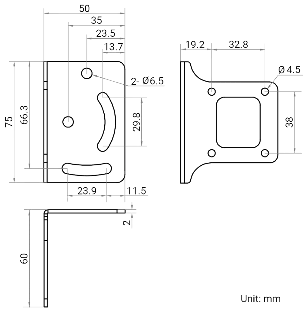 HikRobot MV-ID5120RM-08L-RBN Abmessung 3