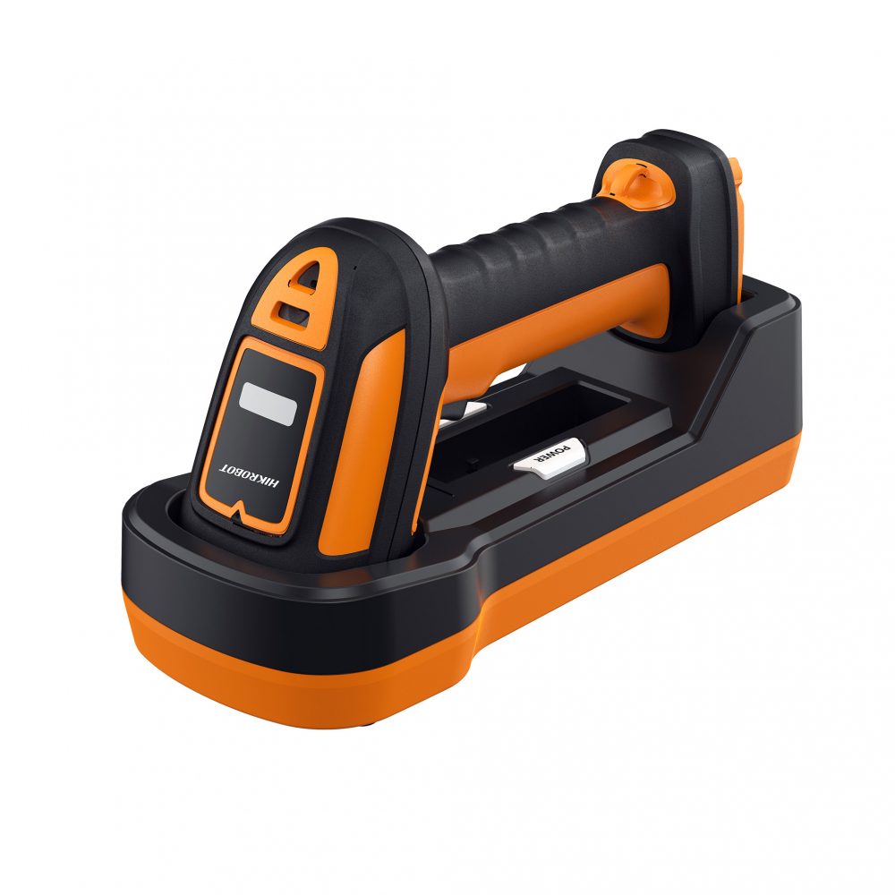 Hikrobot Handscanner IDH7000B mit LAN-Smart-Base und Ladestation für industrielle Codeerfassung