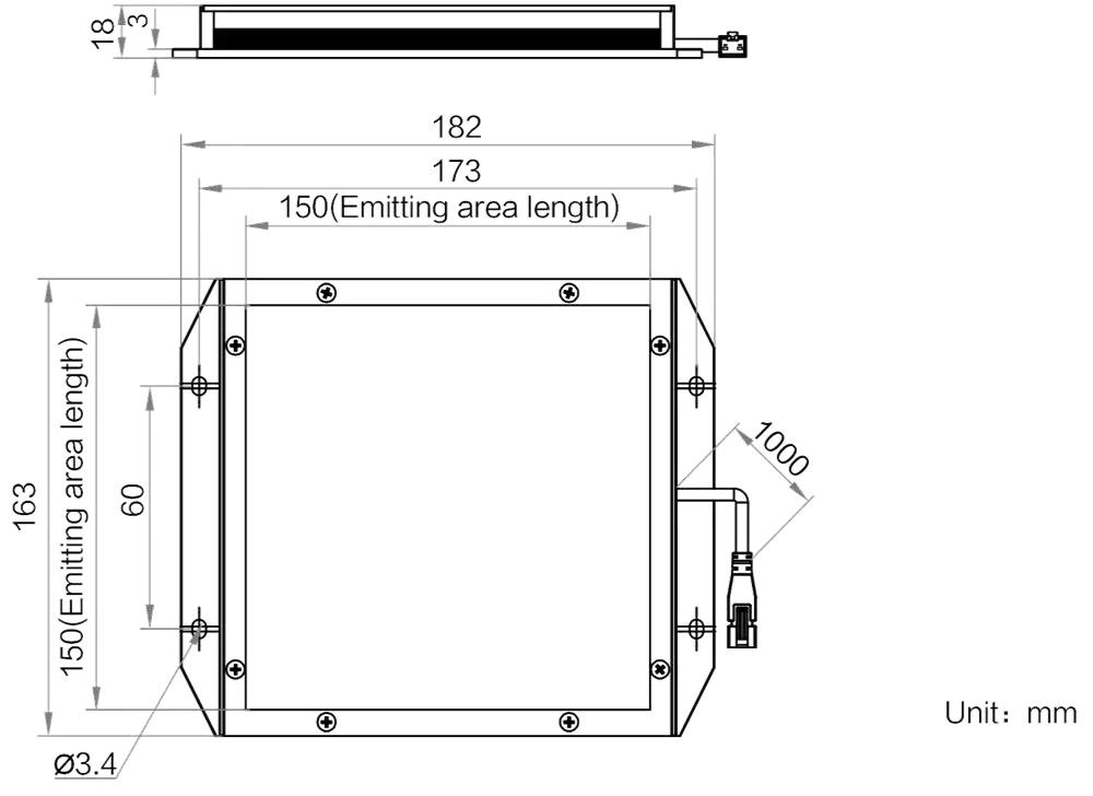 HIKROBOT Balkenlicht MV-LBSS-H-150-150-W – Bild 2