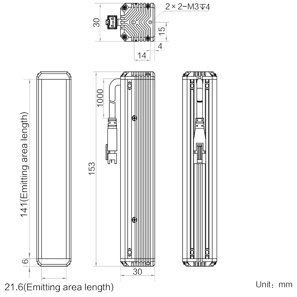 HIKROBOT Stablicht MV-LLDS-H-150-30-IR940 – Bild 2