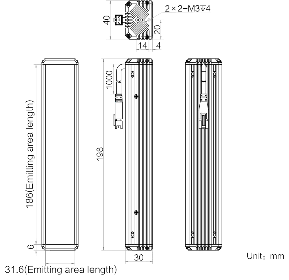 HIKROBOT Stablicht MV-LLDS-H-200-40-IR940 – Bild 2