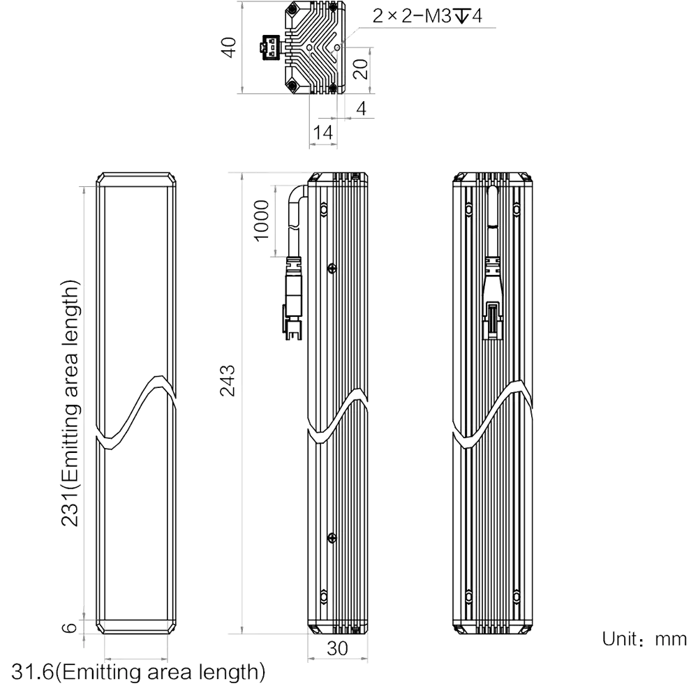 HIKROBOT Stablicht MV-LLDS-H-250-40-B – Bild 2