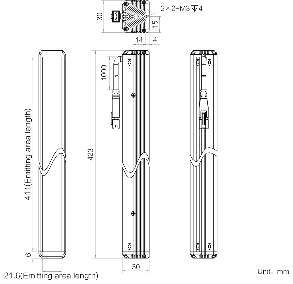 HIKROBOT Stablicht MV-LLDS-H-450-30-W – Bild 2