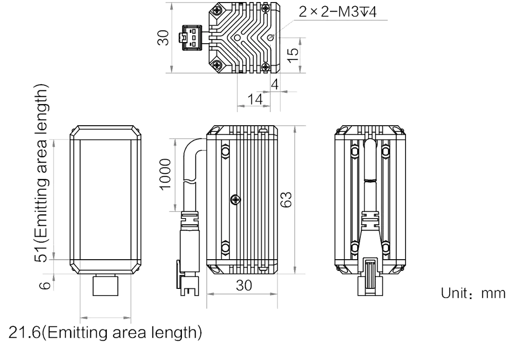 HIKROBOT Stablicht MV-LLDS-H-50-30-W – Bild 2
