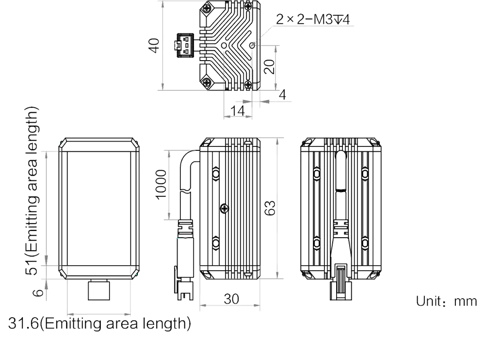 HIKROBOT Stablicht MV-LLDS-H-50-40-B – Bild 2