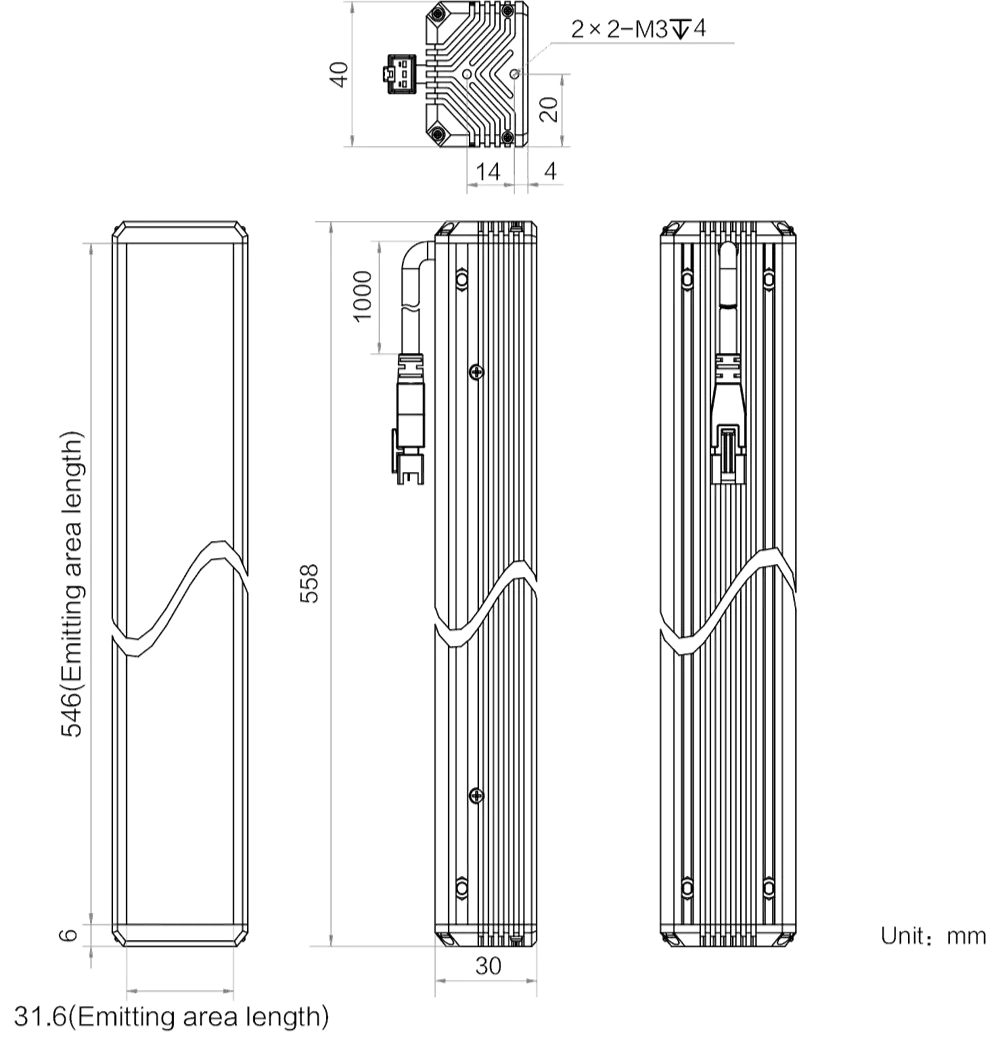HIKROBOT Stablicht MV-LLDS-H-600-40-R – Bild 2