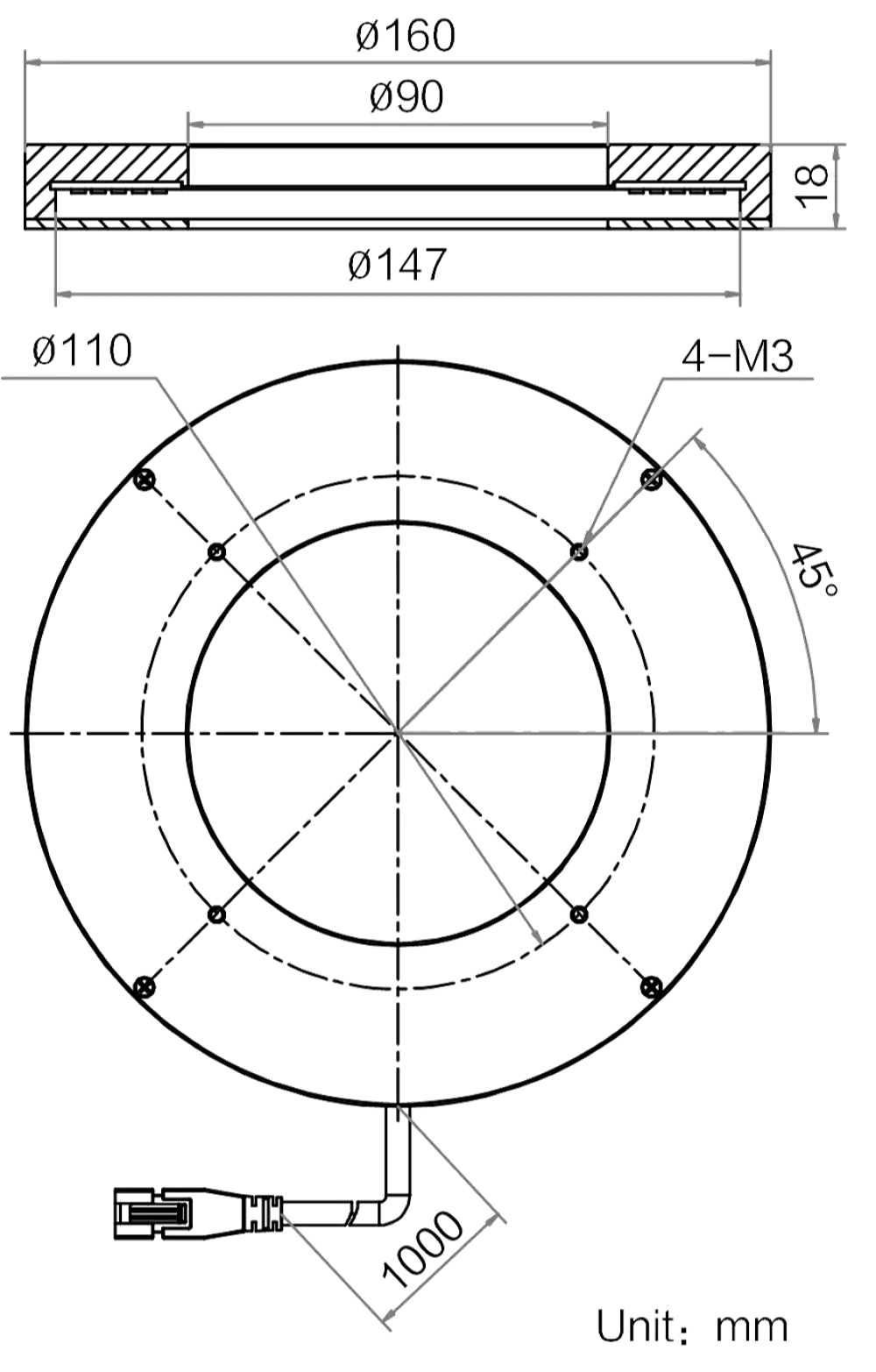HIKROBOT Ringlicht MV-LRDS-H-160-90-W2 – Bild 2