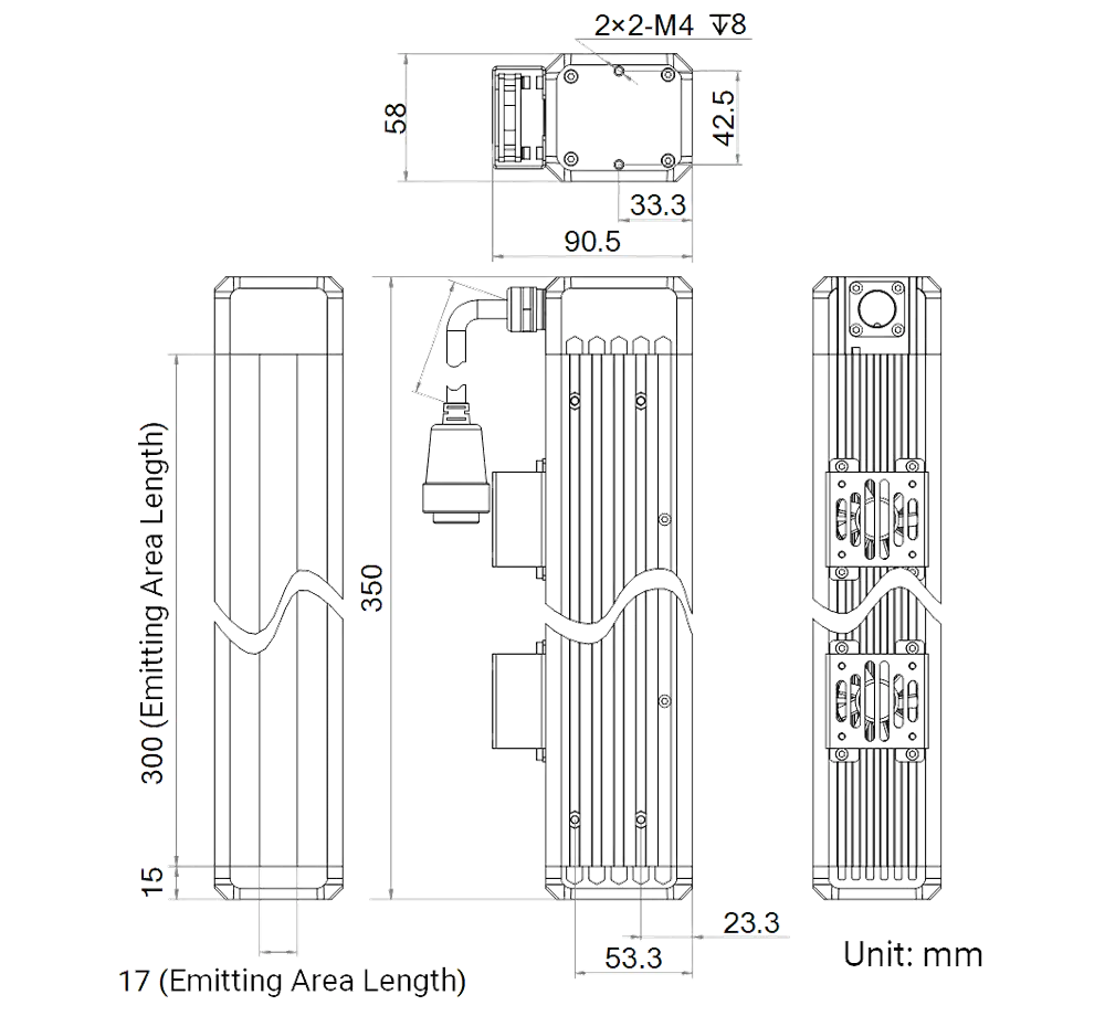 HIKROBOT Hochleistungs-Stablicht MV-LTDS-H-300-W – Bild 2