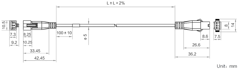 HikRobot Lichtquellen-Verlängerungskabel MV-LW-H-005-1-S – Bild 2