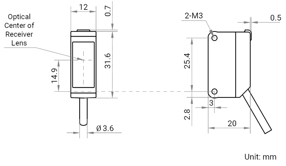 MV-PE5101-P Maßzeichnung 1