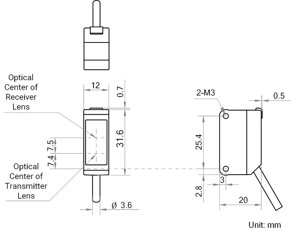 MV-PE5301-P Maßzeichnung