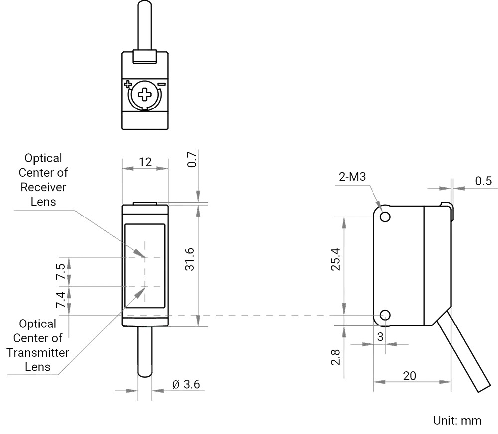 MV-PE5313-P Maßzeichnung