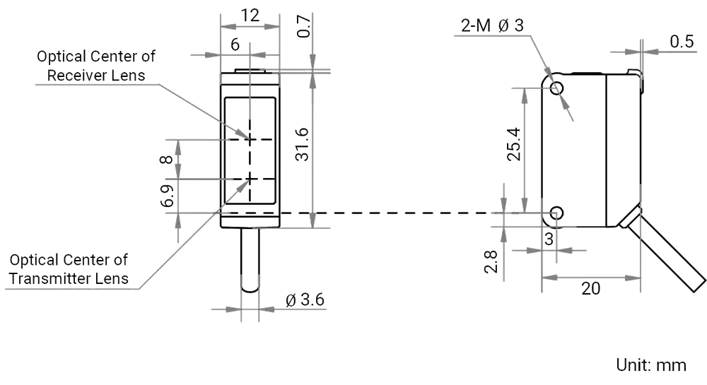 MV-PE5501 Maßzeichnung