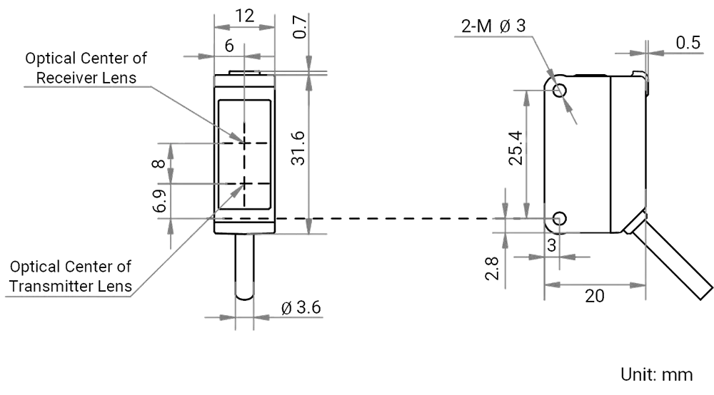 MV-PE5502-P Maßzeichnung