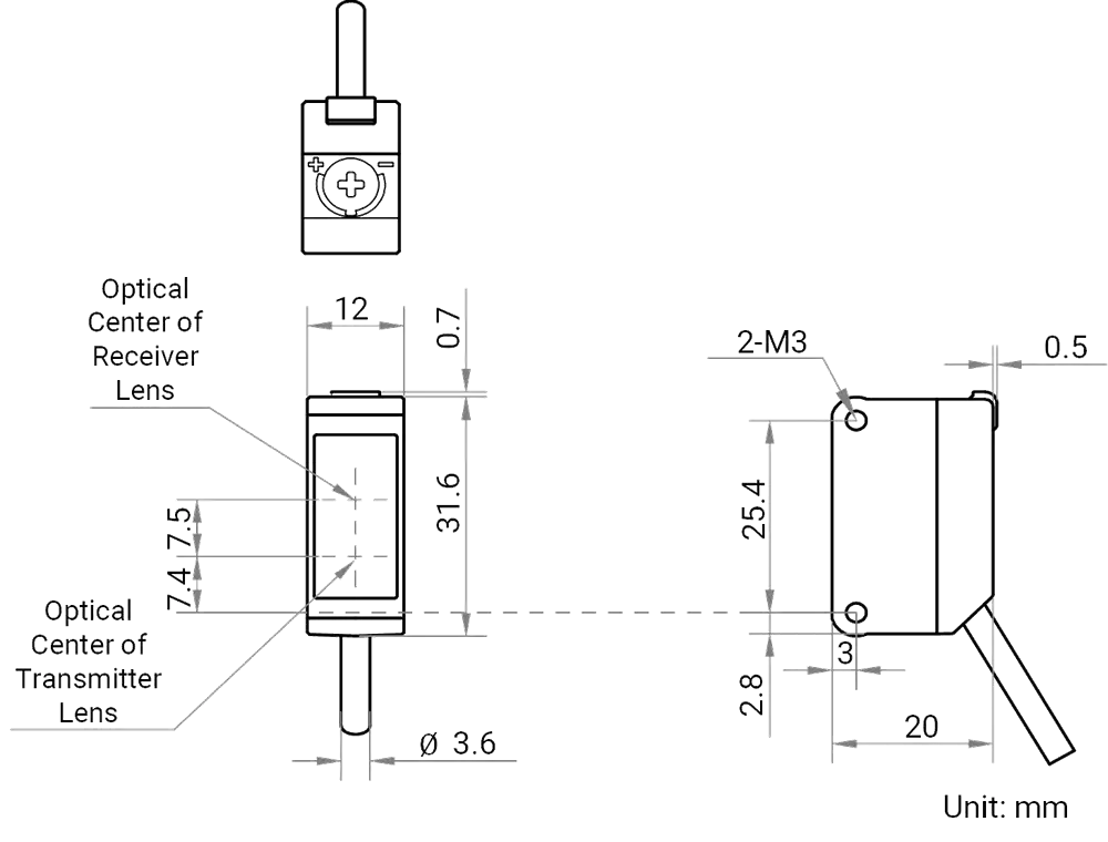 MV-PE5603-P Maßzeichnung