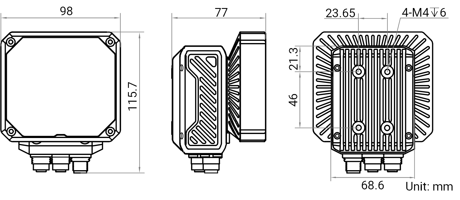 MV-SC6016M-06M-XBN Abmessungen