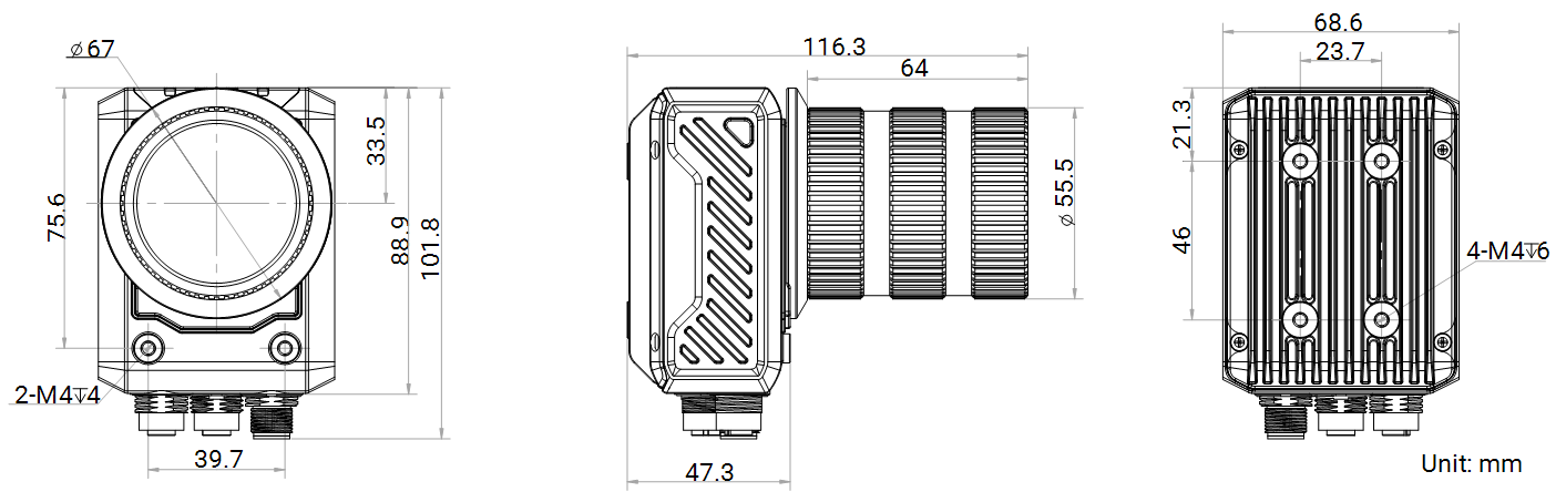 MV-SC6120C-00C-NNN Abmessungen